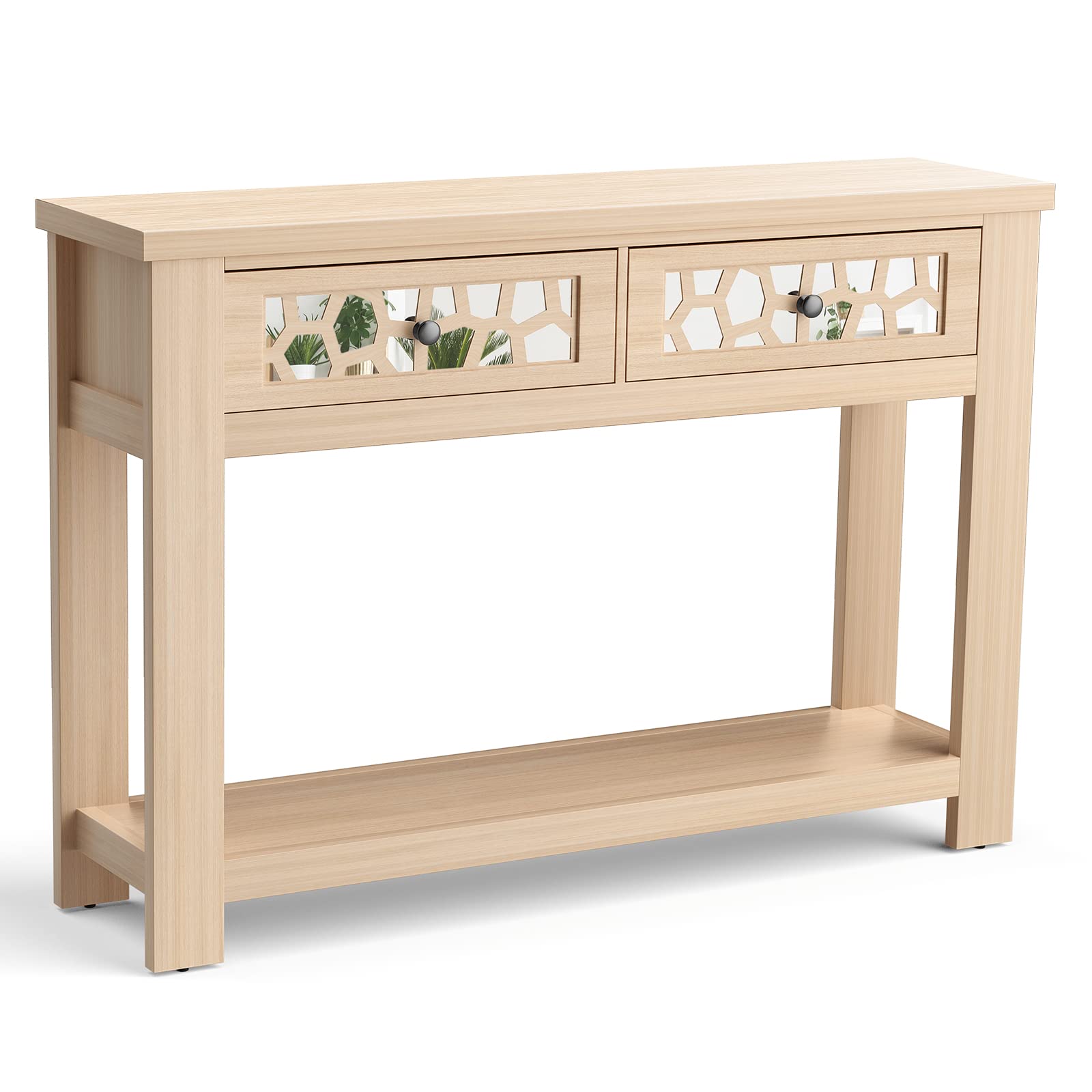 Giantex 2-Tier Console Table with Drawers