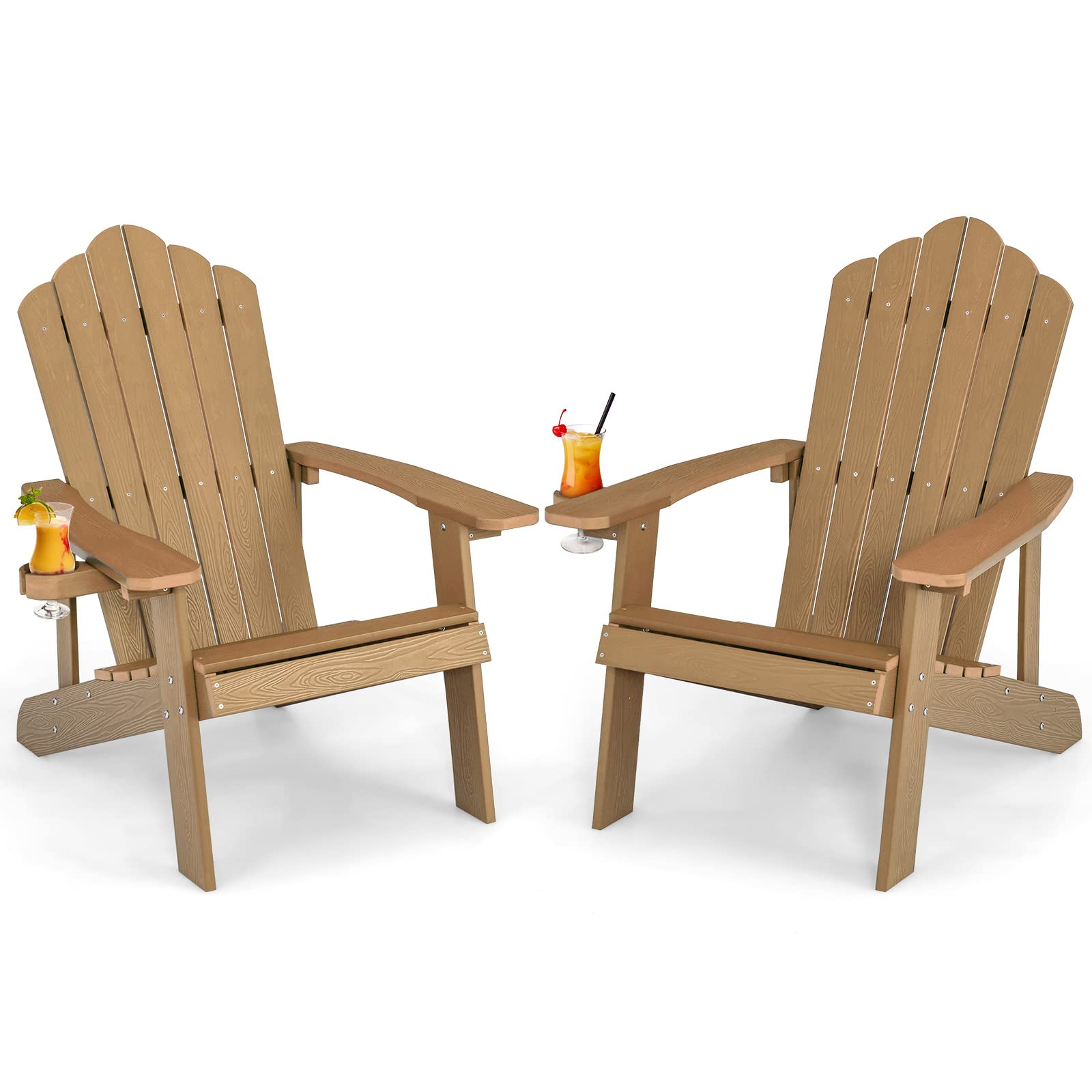Giantex Outdoor Adirondack Chair, Teak