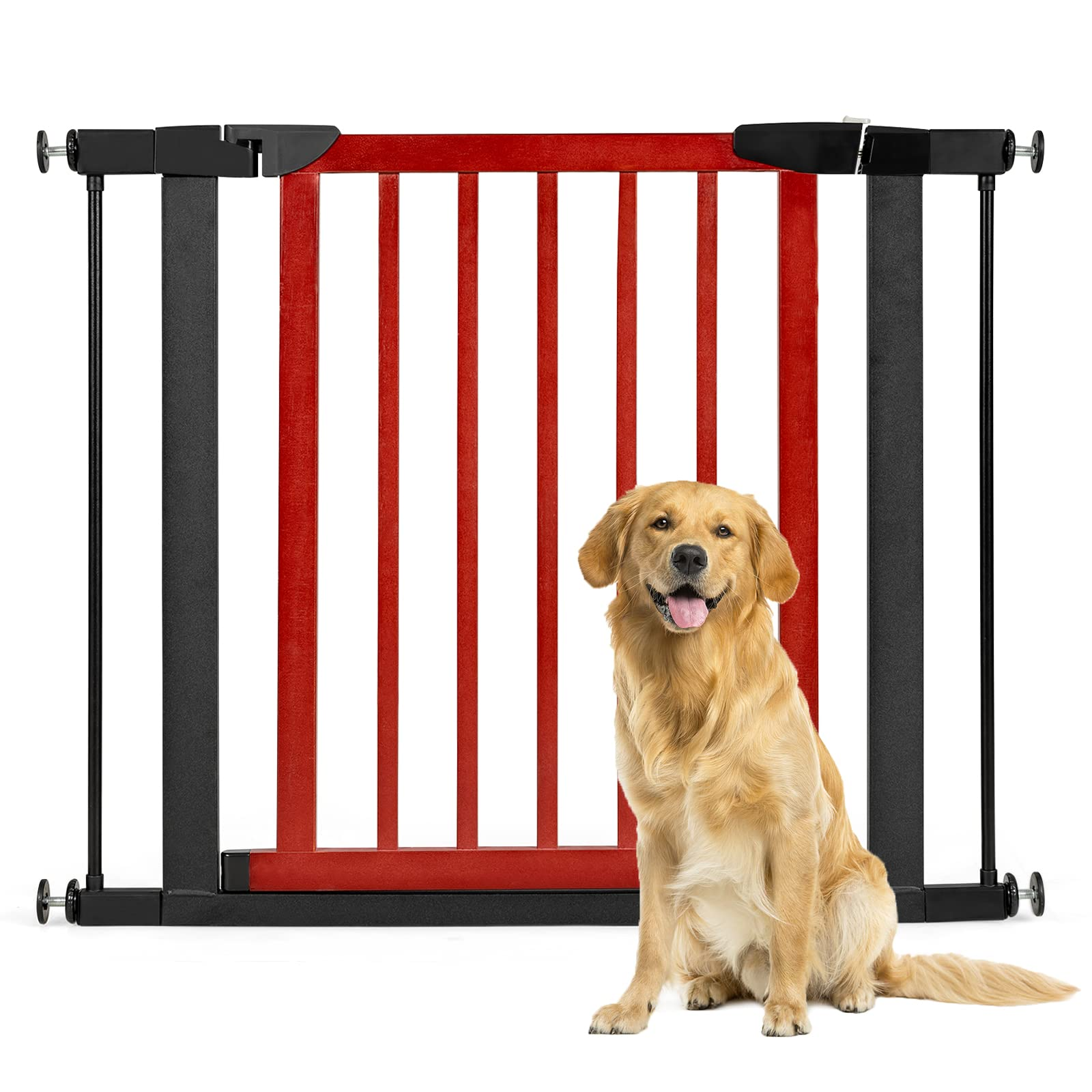 Giantex Walk Through Pet Safety Gate, Fit Opening 29.5'' to 38'' Wide