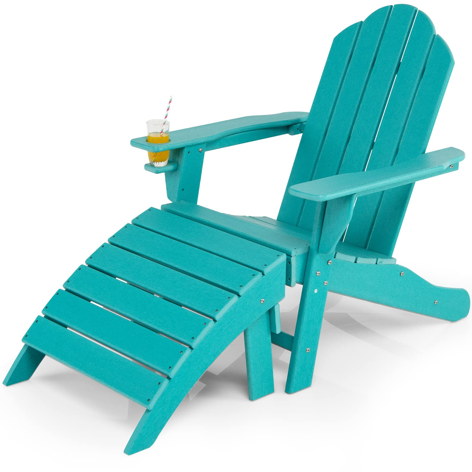 Giantex Adirondack Chair and Ottoman Set