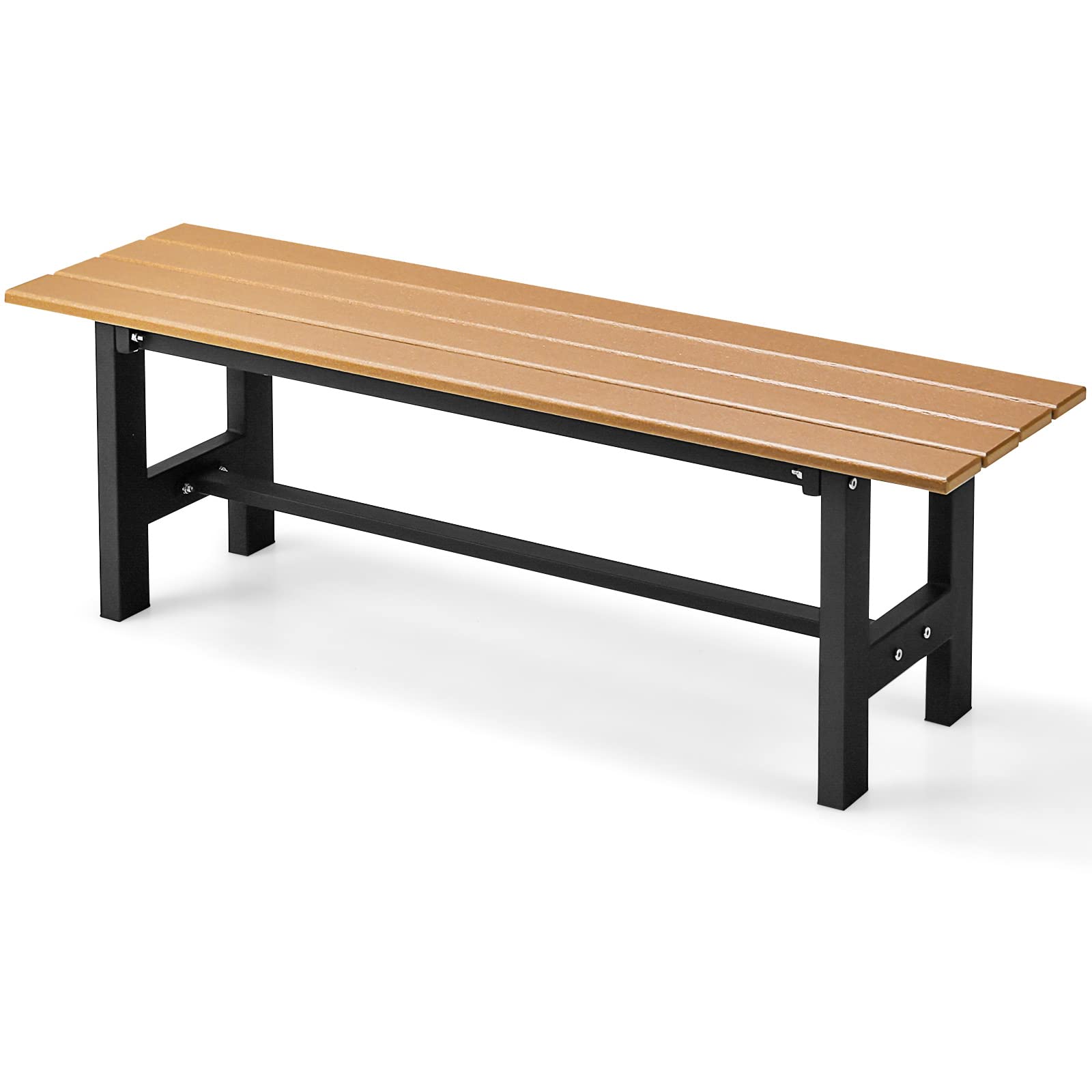 Giantex 2-Person Outdoor Bench Seat - Backless Patio Garden Bench