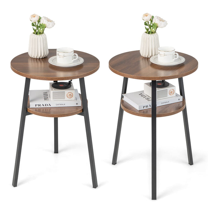 Giantex Round End Table Set