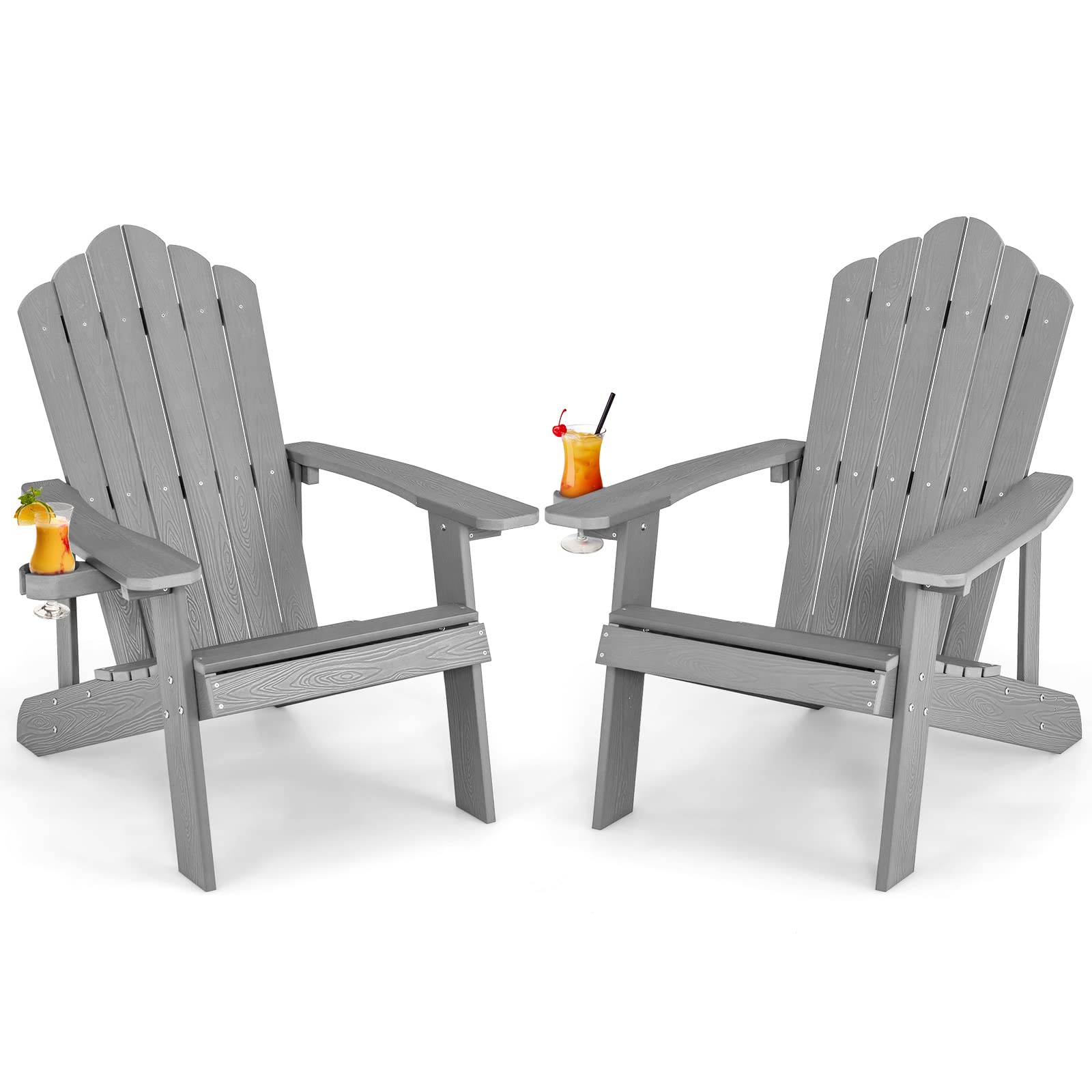 Giantex Outdoor Adirondack Chair, Grey