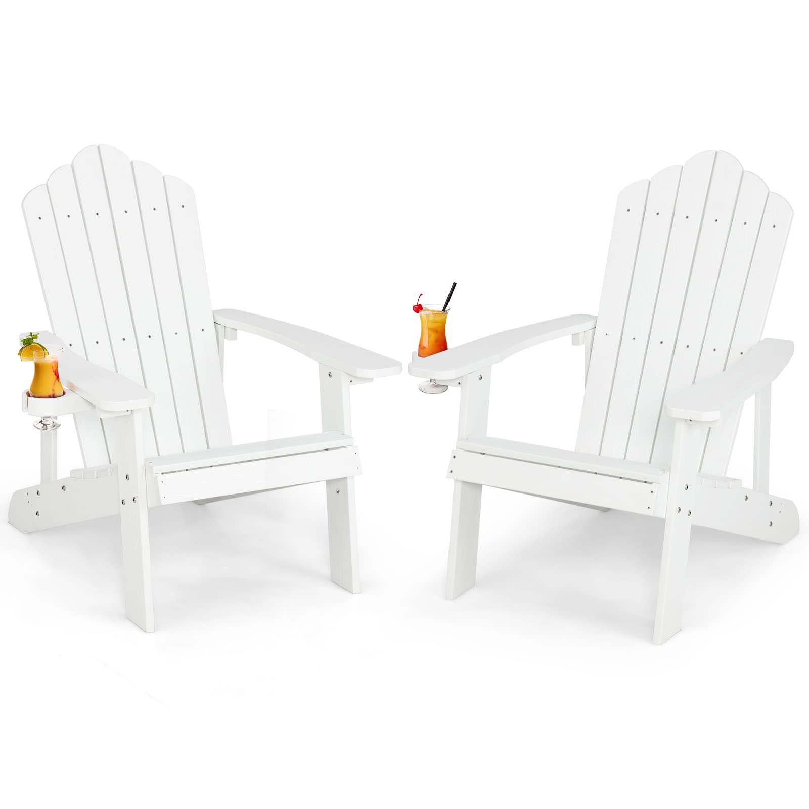 Giantex Outdoor Adirondack Chair, white