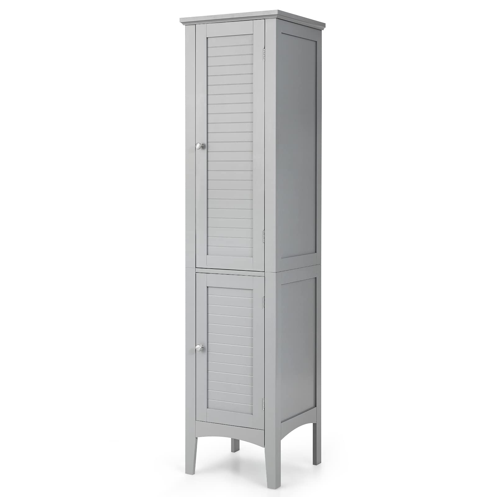 Storage Cabinet Bathroom High Cabinet with 5 Tier Shelves