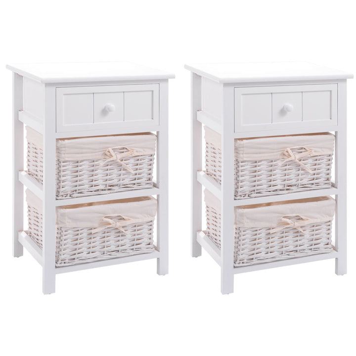 Giantex Nightstand with Drawers Wooden