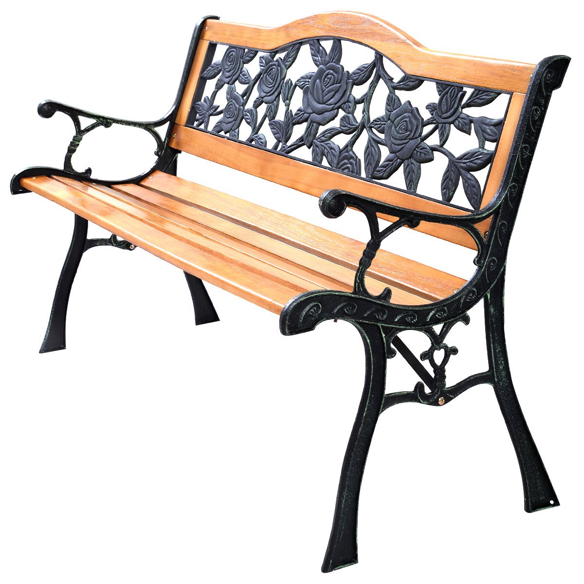 Giantex 50'' Patio Park Garden Bench, Weather Proof Porch Path Chair