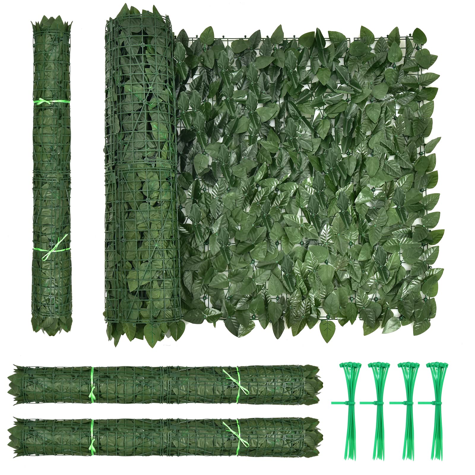 118" x 39.4" Artificial Ivy Privacy Fence Screen, Covering for Yard Garden Patio