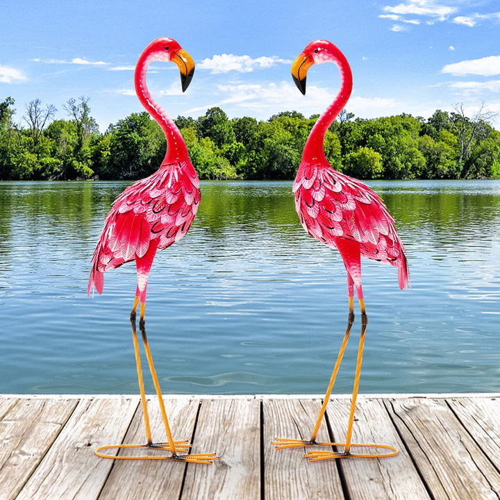 Giantex Flamingo Garden Statues Set of 2