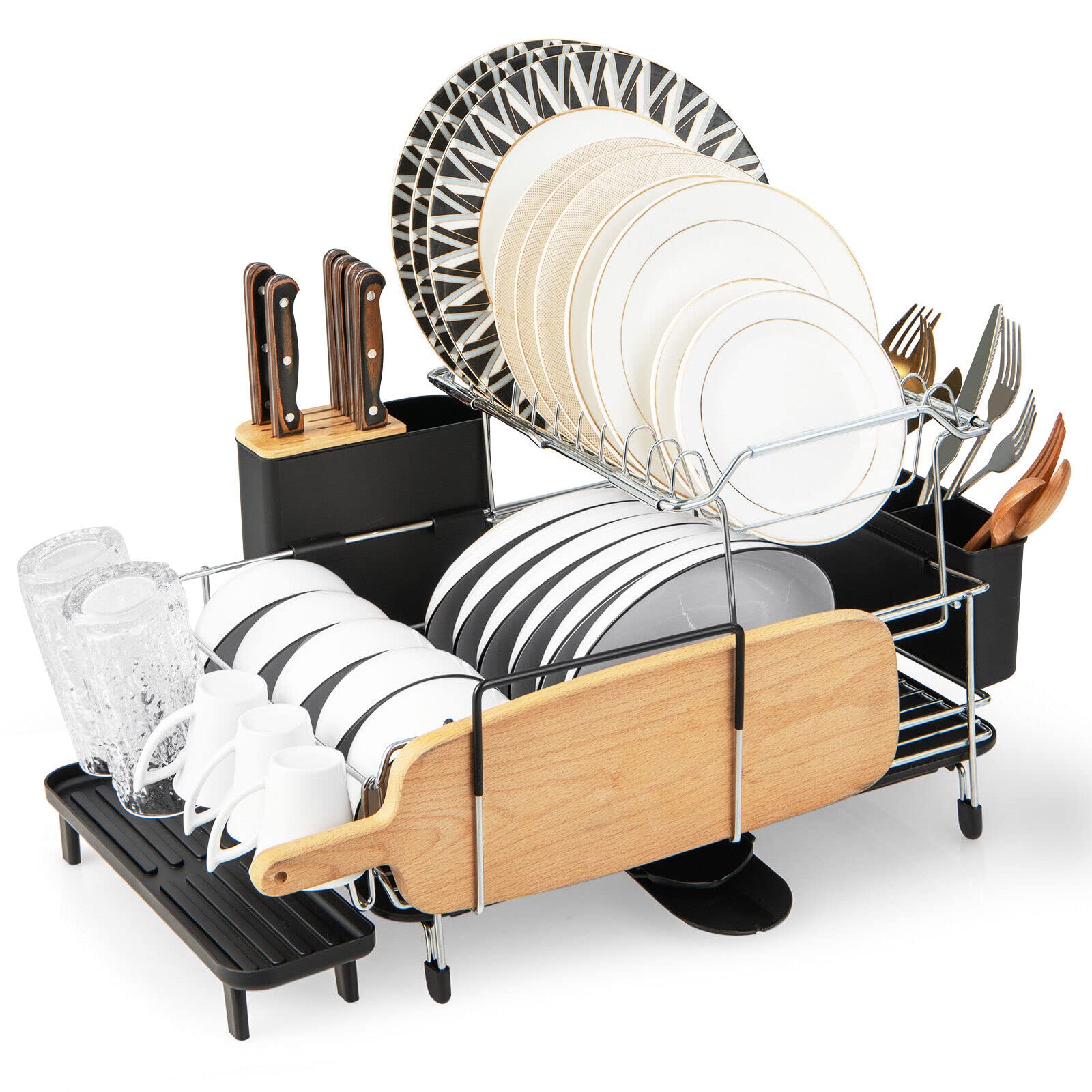 Dish Drying Rack, 2-Tier Dish Rack - Giantex