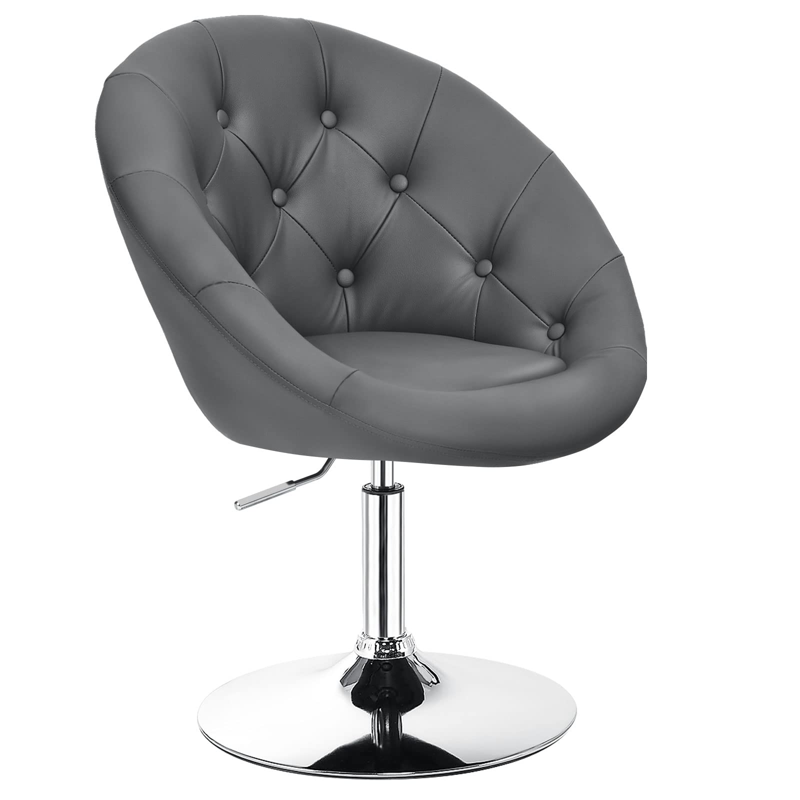 Giantex Swivel Round Tufted Vanity Chair, Set of 2 Height Adjustable