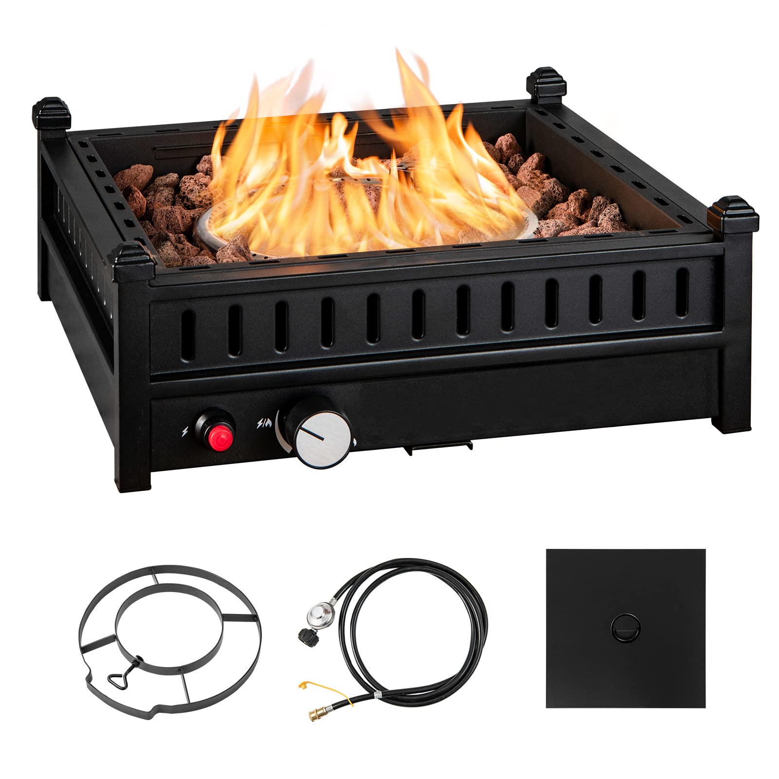 Giantex Outdoor Tabletop Fire Pit - 16.5 Inch Propane Fire Pit