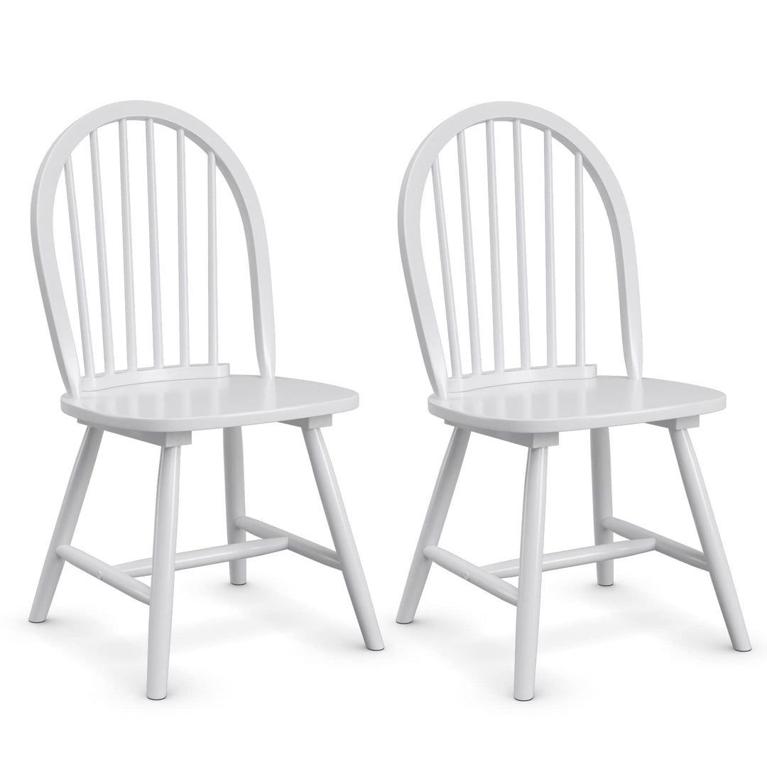 Giantex Wood Dining Chairs, French Country Armless Spindle Back Dining Chairs