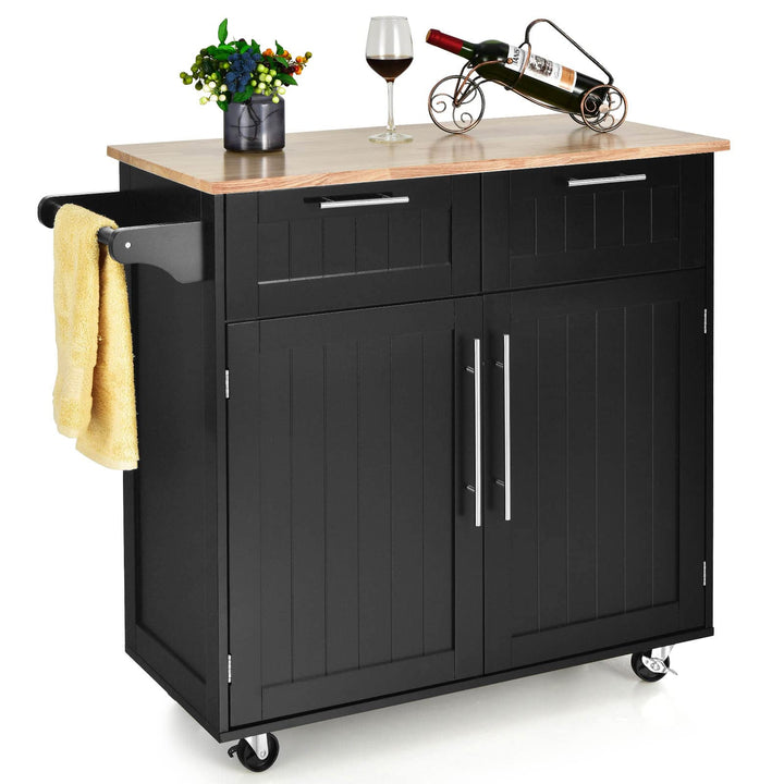 Giantex Kitchen Island Cart Rolling Storage Trolley Cart