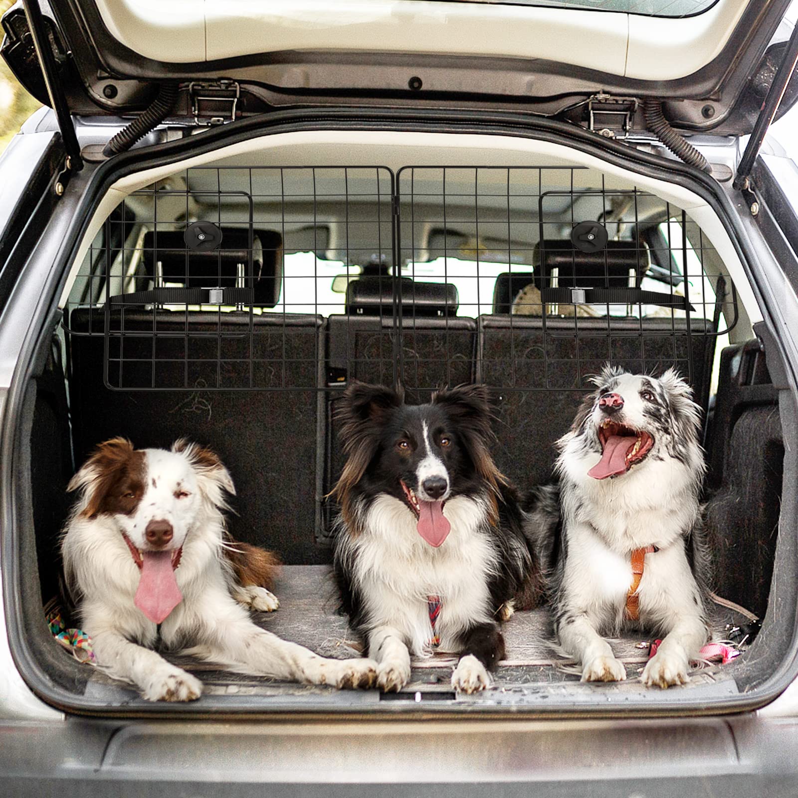 Giantex Dog Car Barrier, Adjustable Pet Barrier for SUV Cars Trucks Vehicles Back Seat Universal-Fit