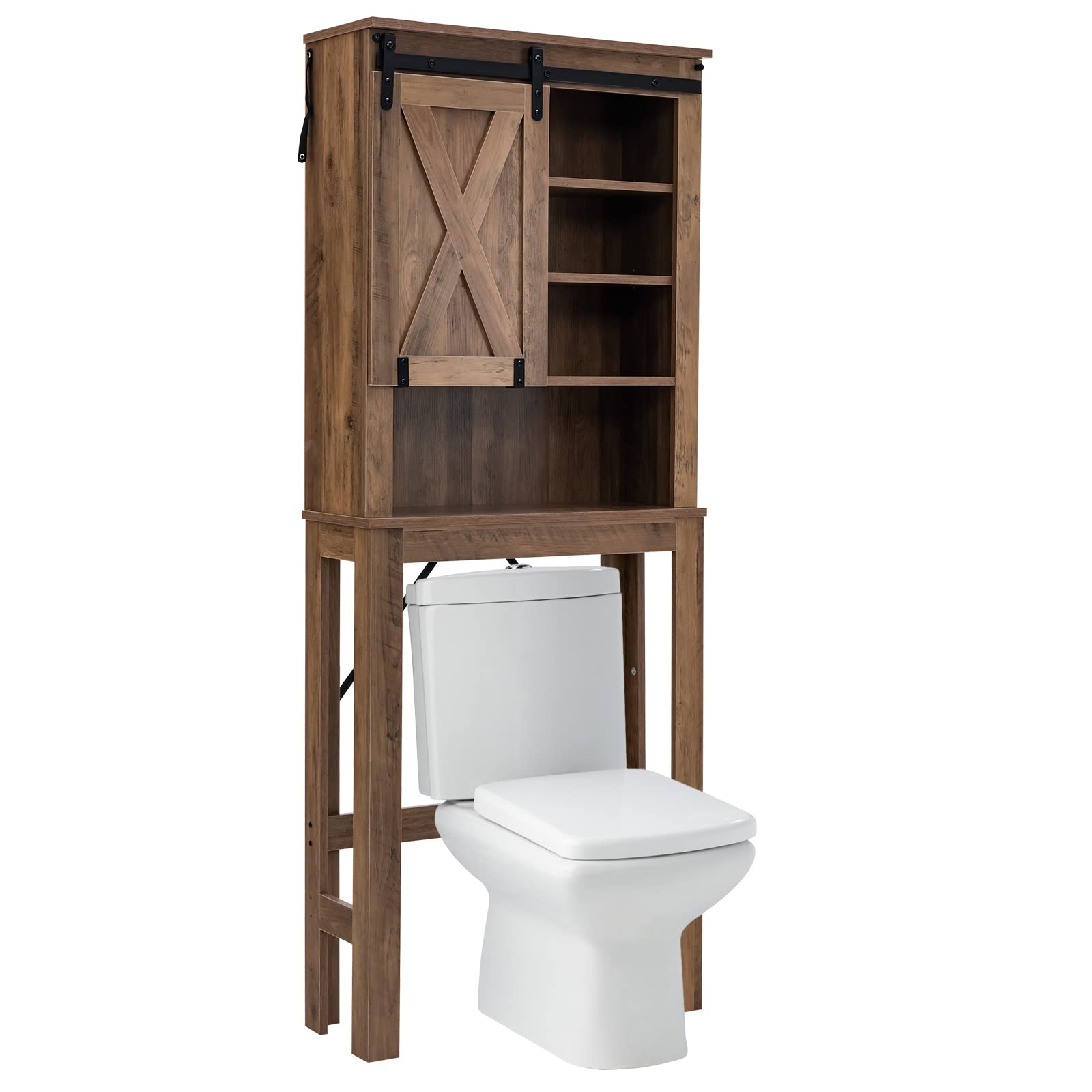 Giantex Over The Toilet Storage Cabinet - Freestanding Toilet Rack