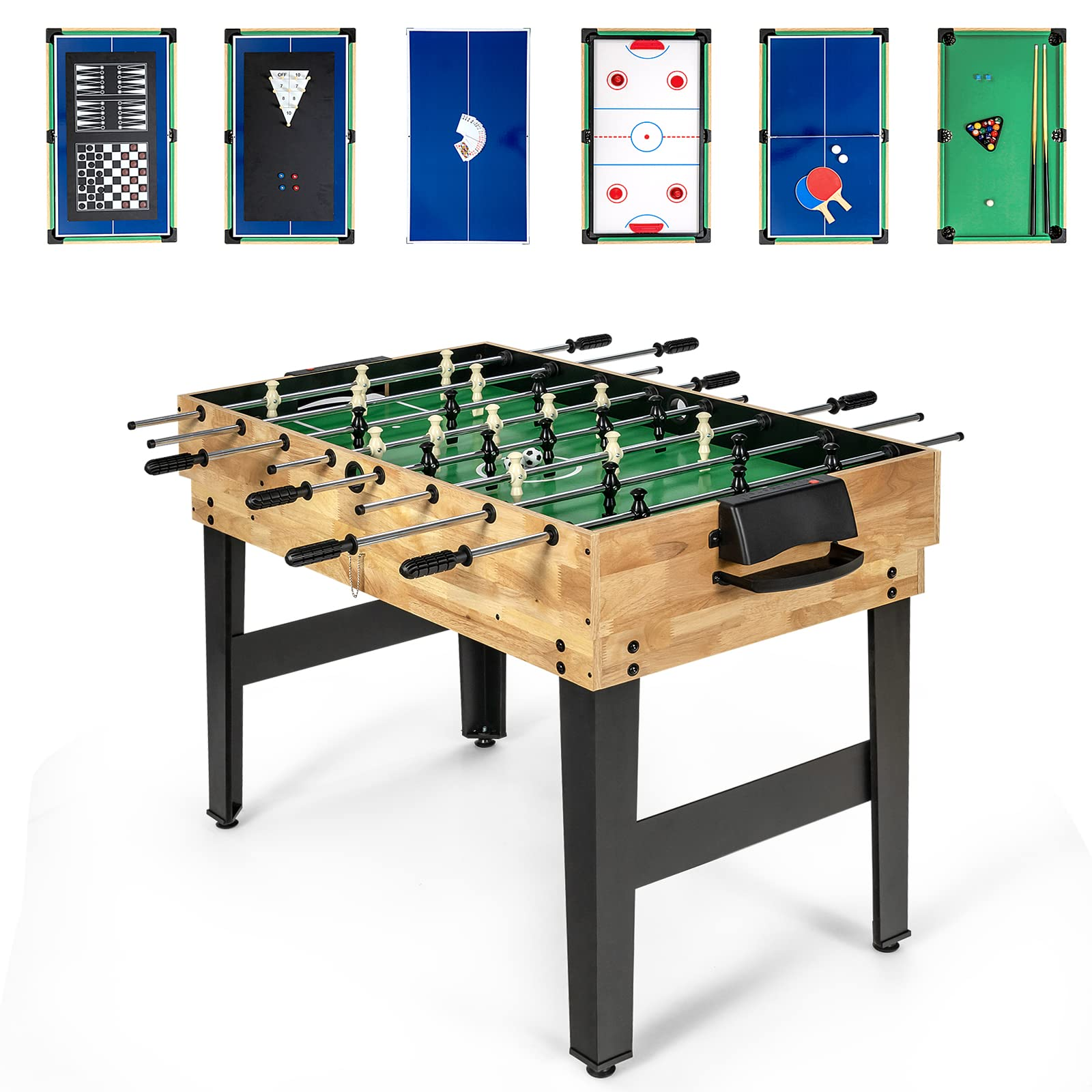 10-in-1 Multi Game Table, Combo Game Table Set w/Hockey - Giantex