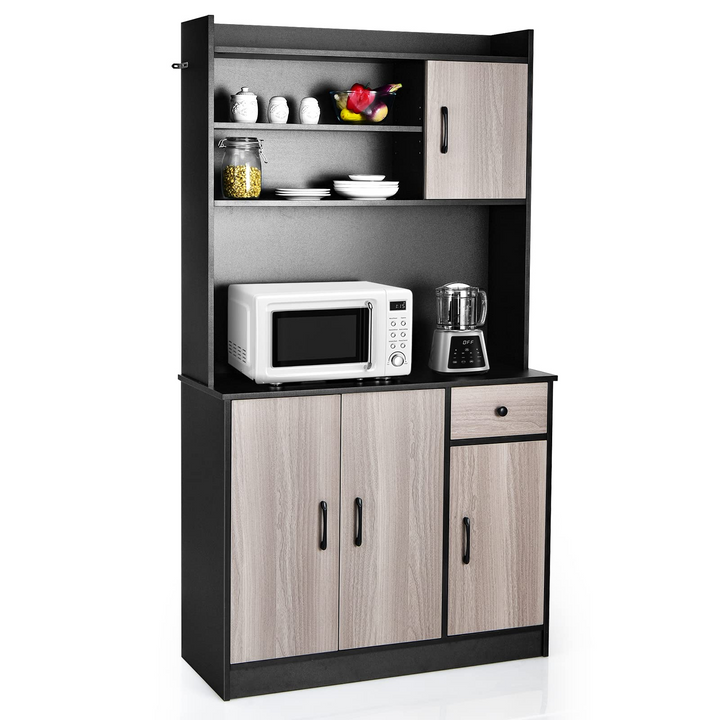 Giantex Buffet Hutch Cabinet, Kitchen Hutch Sideboard, Buffet Pantry on Island