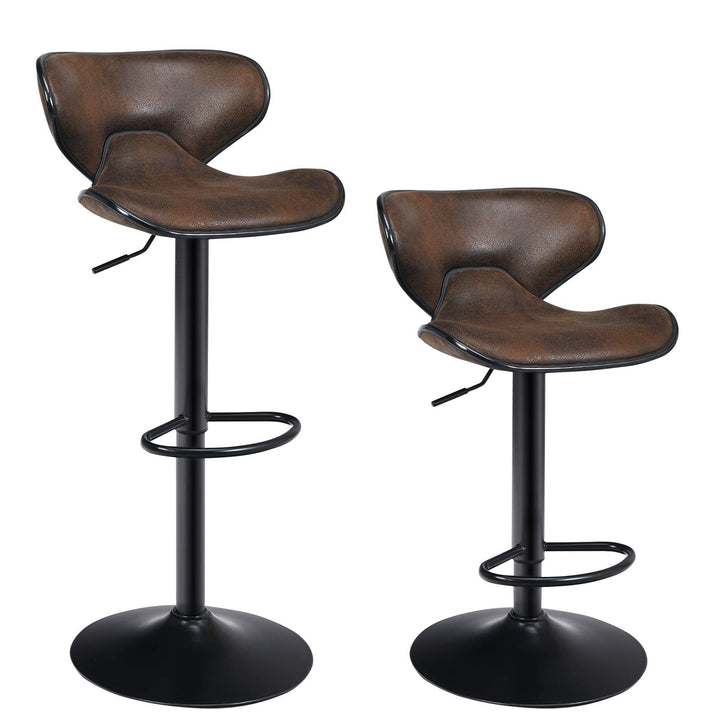Vintage Barstools, Swivel Bar Stool - Giantex