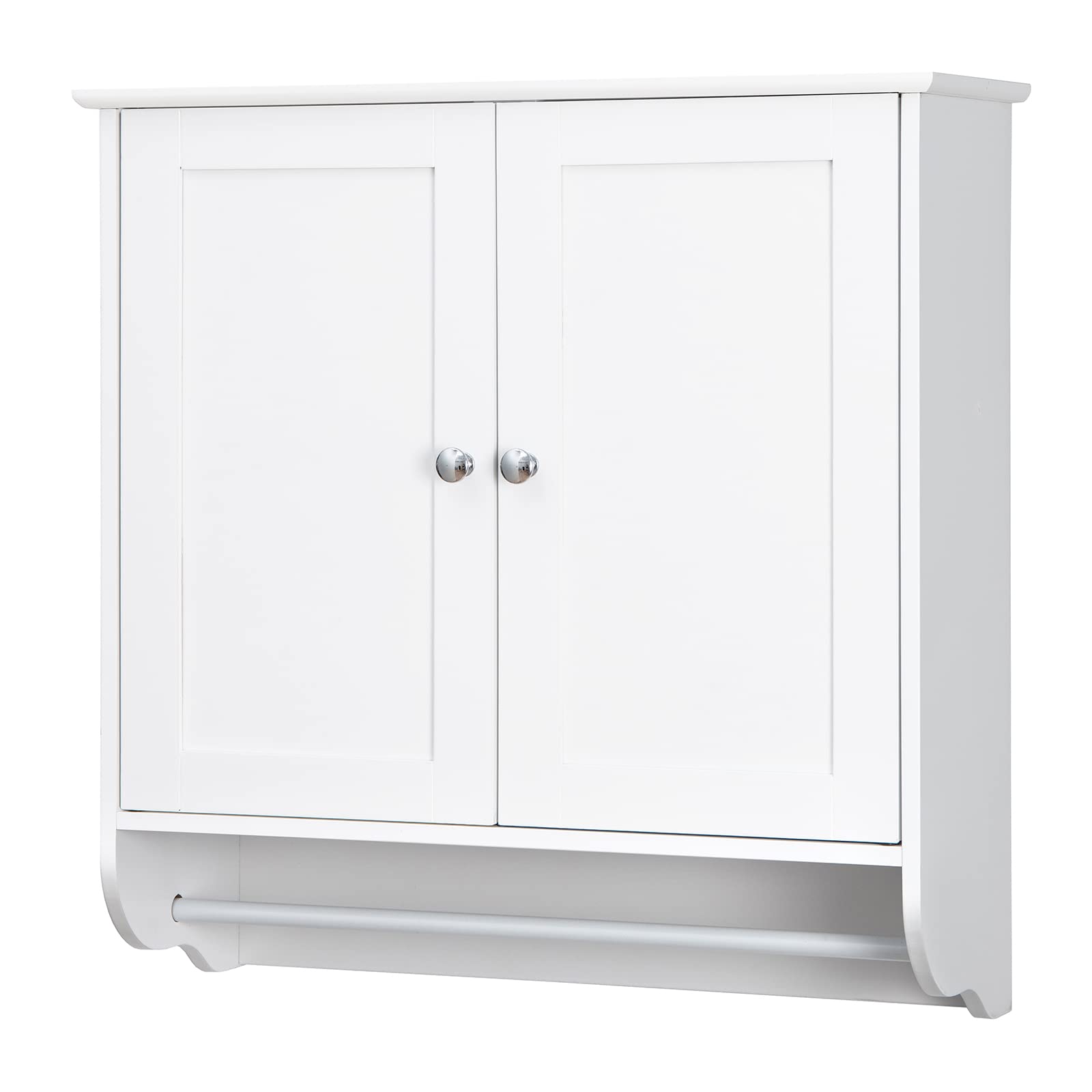 Bathroom Cabinet Wall Mounted - Over The Toilet Medicine Cabinet with Double Doors -  Giantex