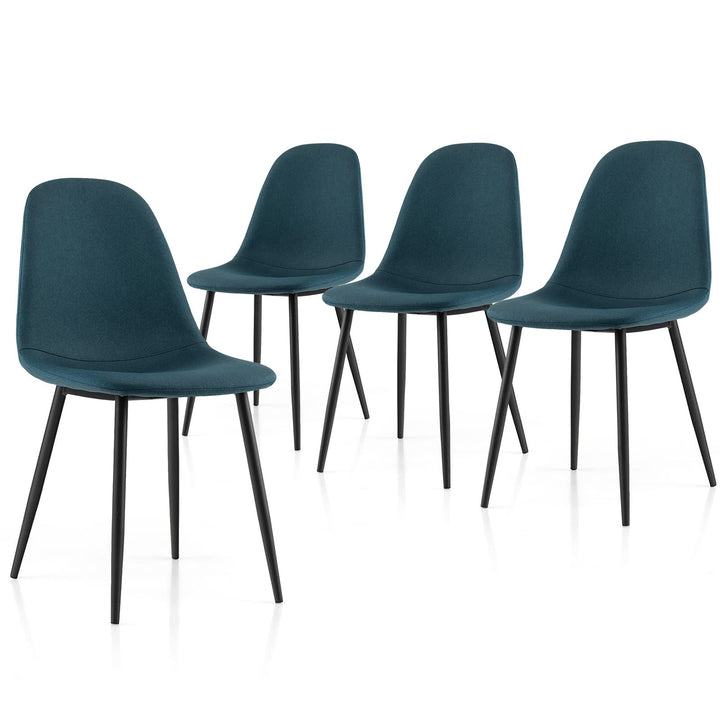 Giantex Modern Dining Chairs Set of 2 or 4 - Classic Comfy Upholstered 17” High Backrest Linen Dining Room Chairs