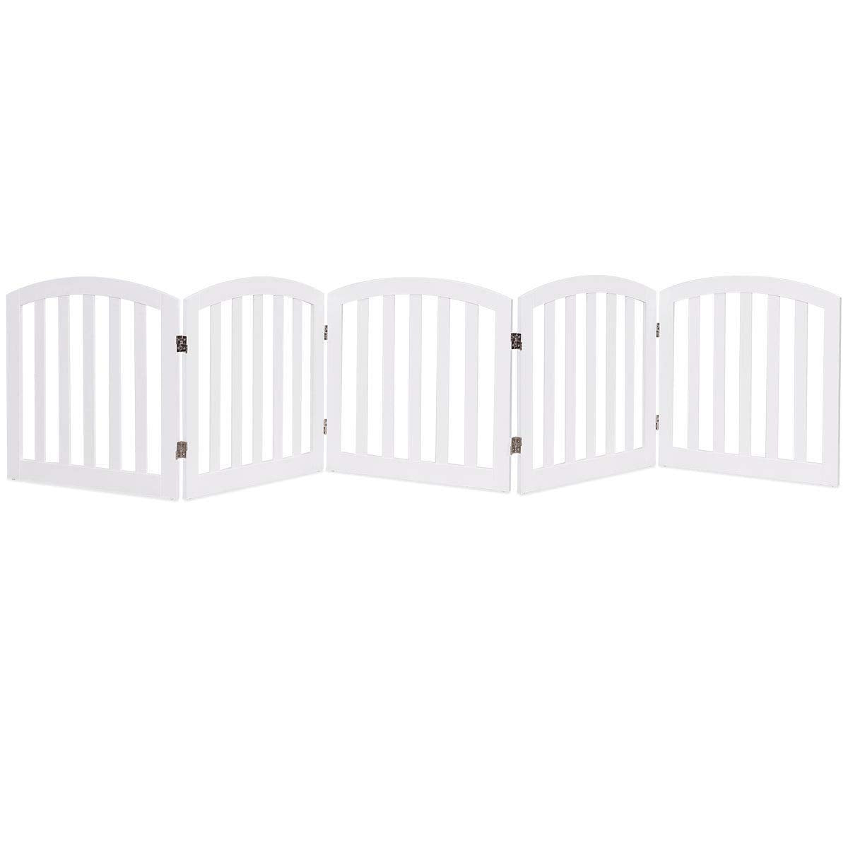 Dog Gate with Arched Top for Doorway and Stairs,Pet Dog Safety Fence