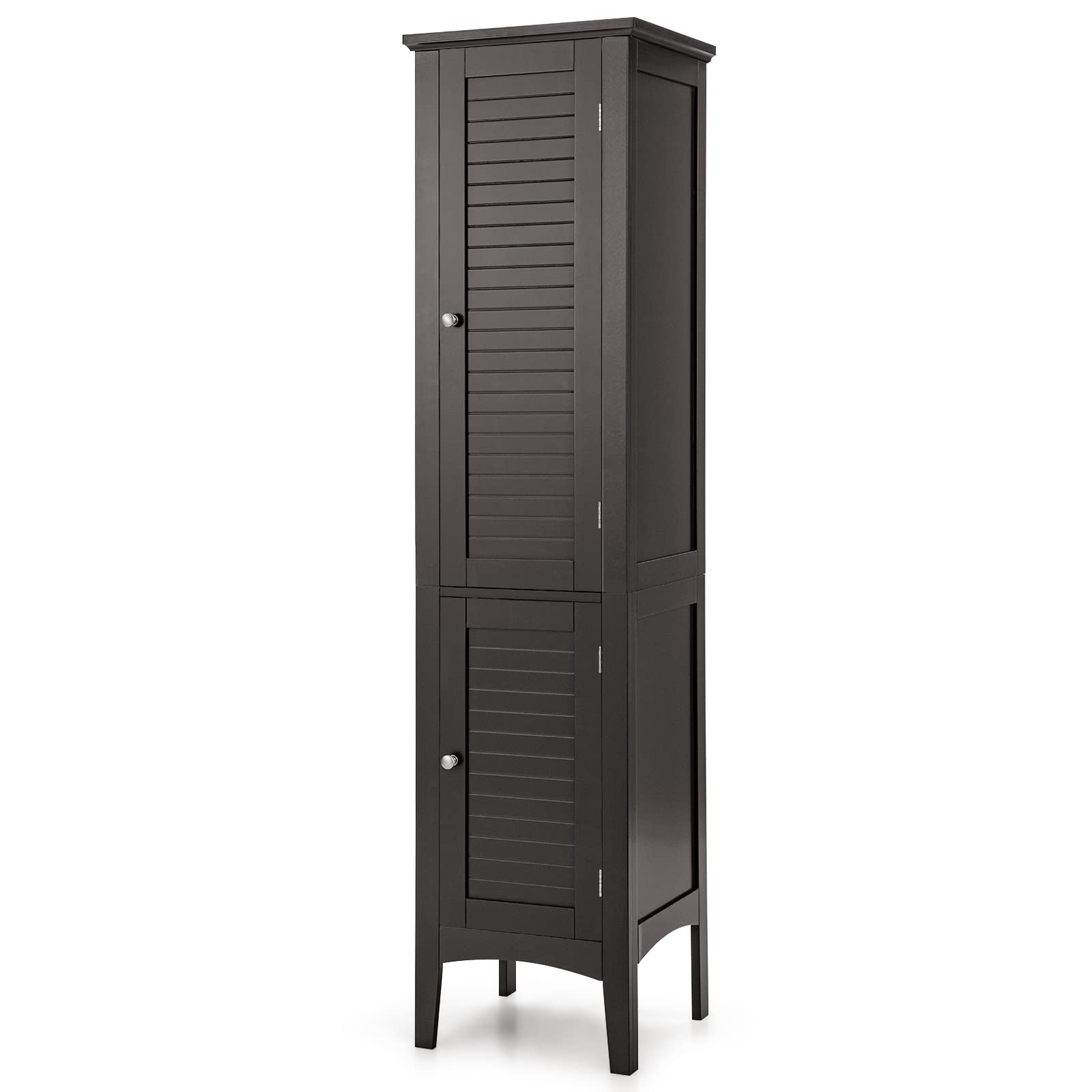Storage Cabinet Bathroom High Cabinet with 5 Tier Shelves