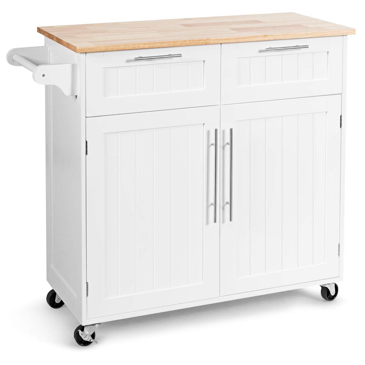 Giantex Kitchen Island Cart Rolling Storage Trolley Cart