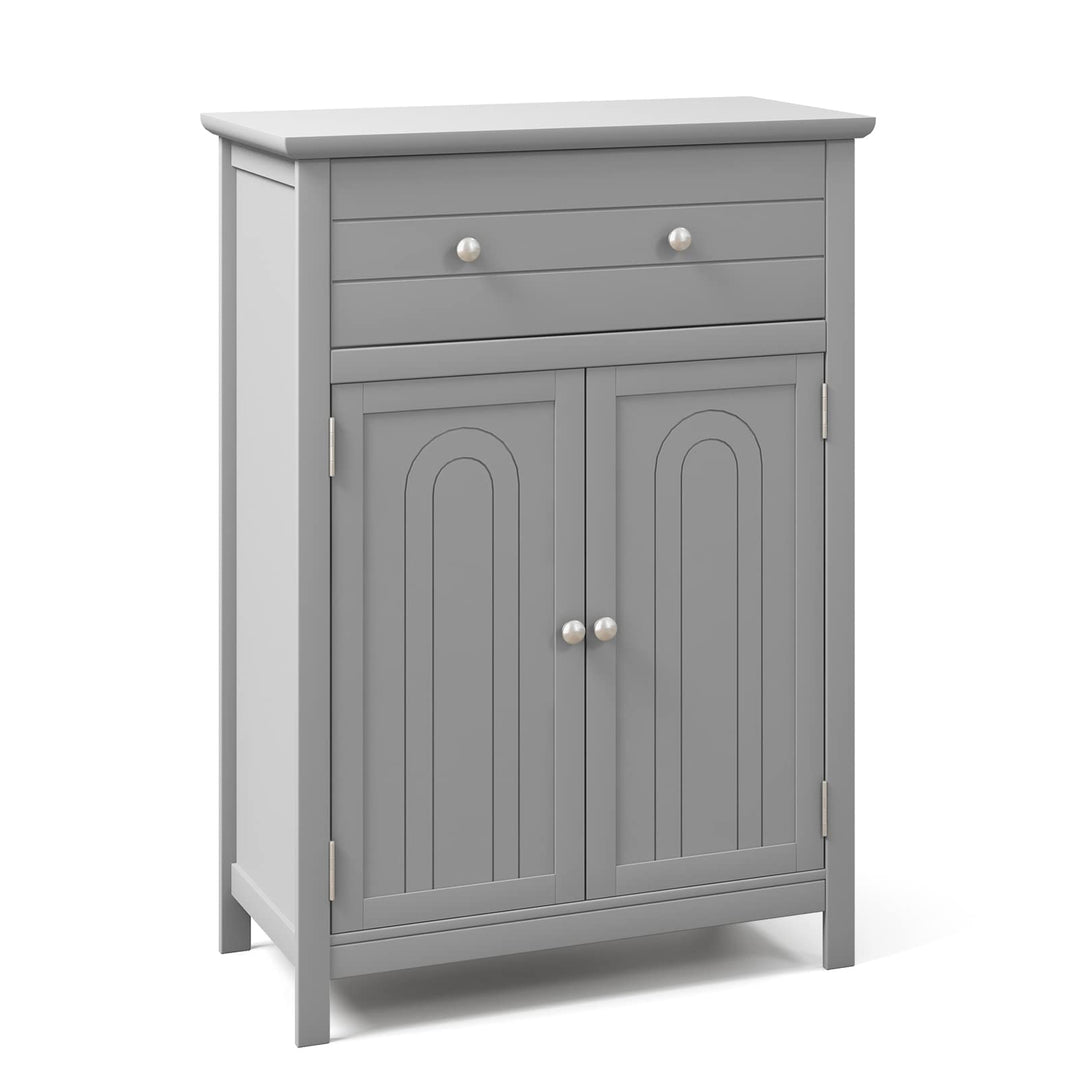 Giantex Bathroom Storage Cabinet with Drawer - Floor Cabinet with Doors, Adjustable Shelf