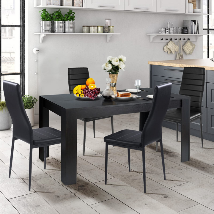 Giantex 5 Pieces Dining Table Set, Modern Kitchen Table Set