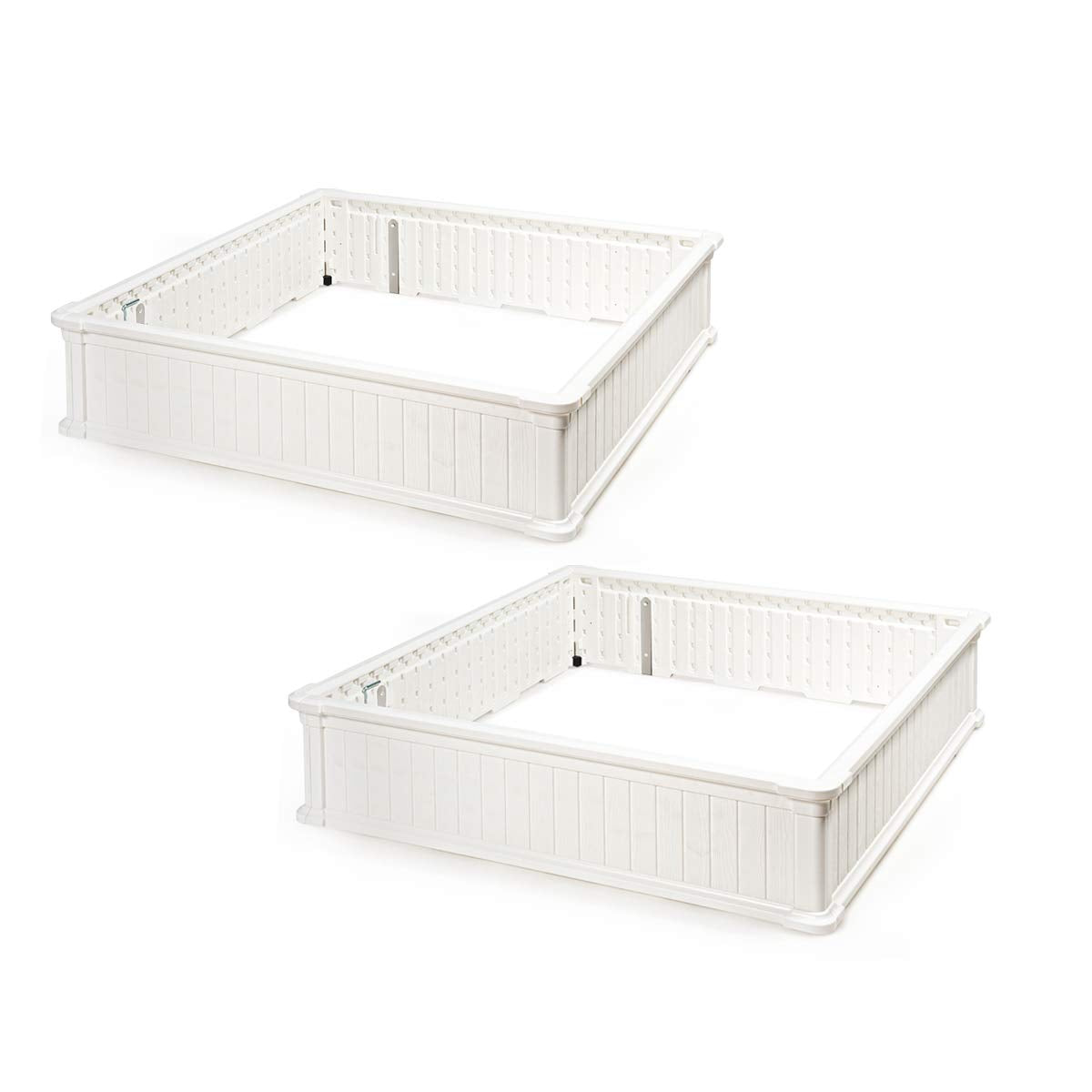 Planter for Flower Vegetables (48.5''Lx48.5''Wx12''H, Brown)