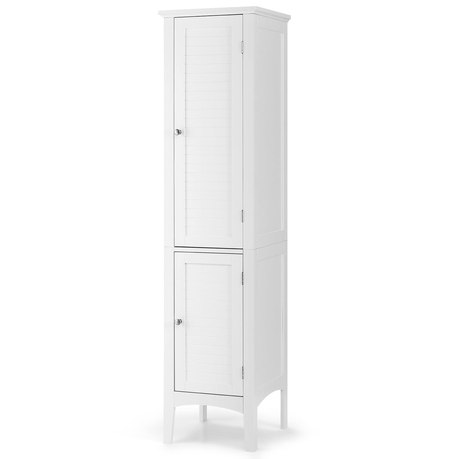 Storage Cabinet Bathroom High Cabinet with 5 Tier Shelves