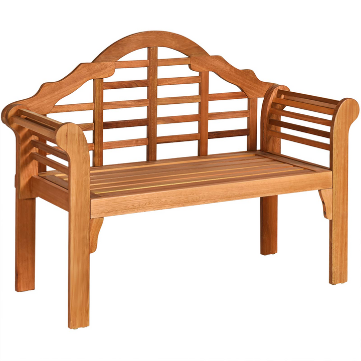 4 Ft Foldable Eucalyptus Garden Bench (Teak) - Giantex