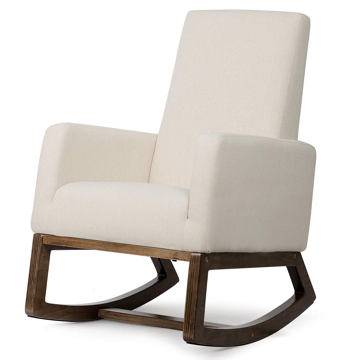 Giantex Rocking Chair Upholstered Living Room Chair