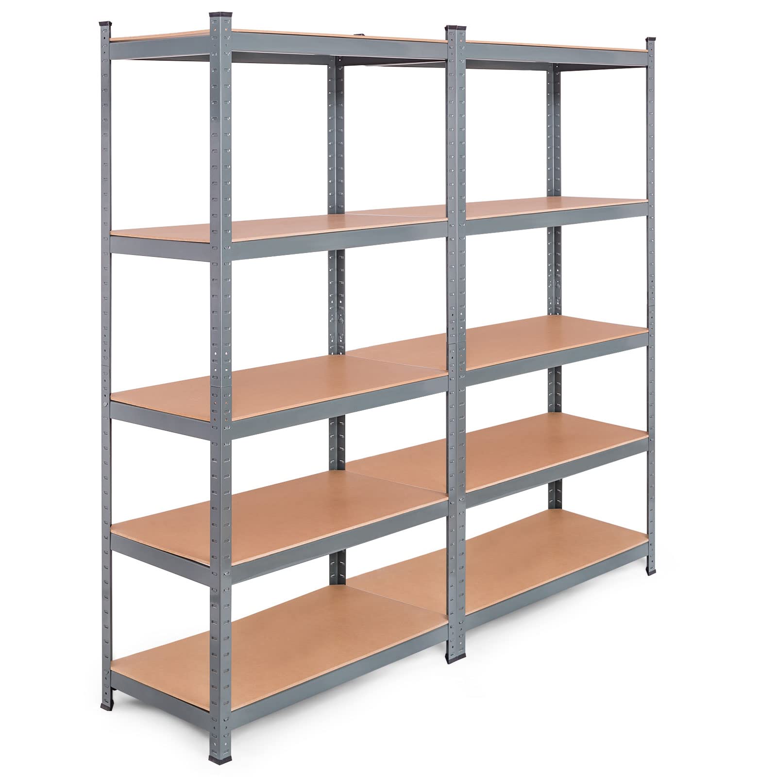 Storage Shelving Rack Utility Shelf 5-Tier | Heavy Duty 2750LBS Garage Shelves Shelving