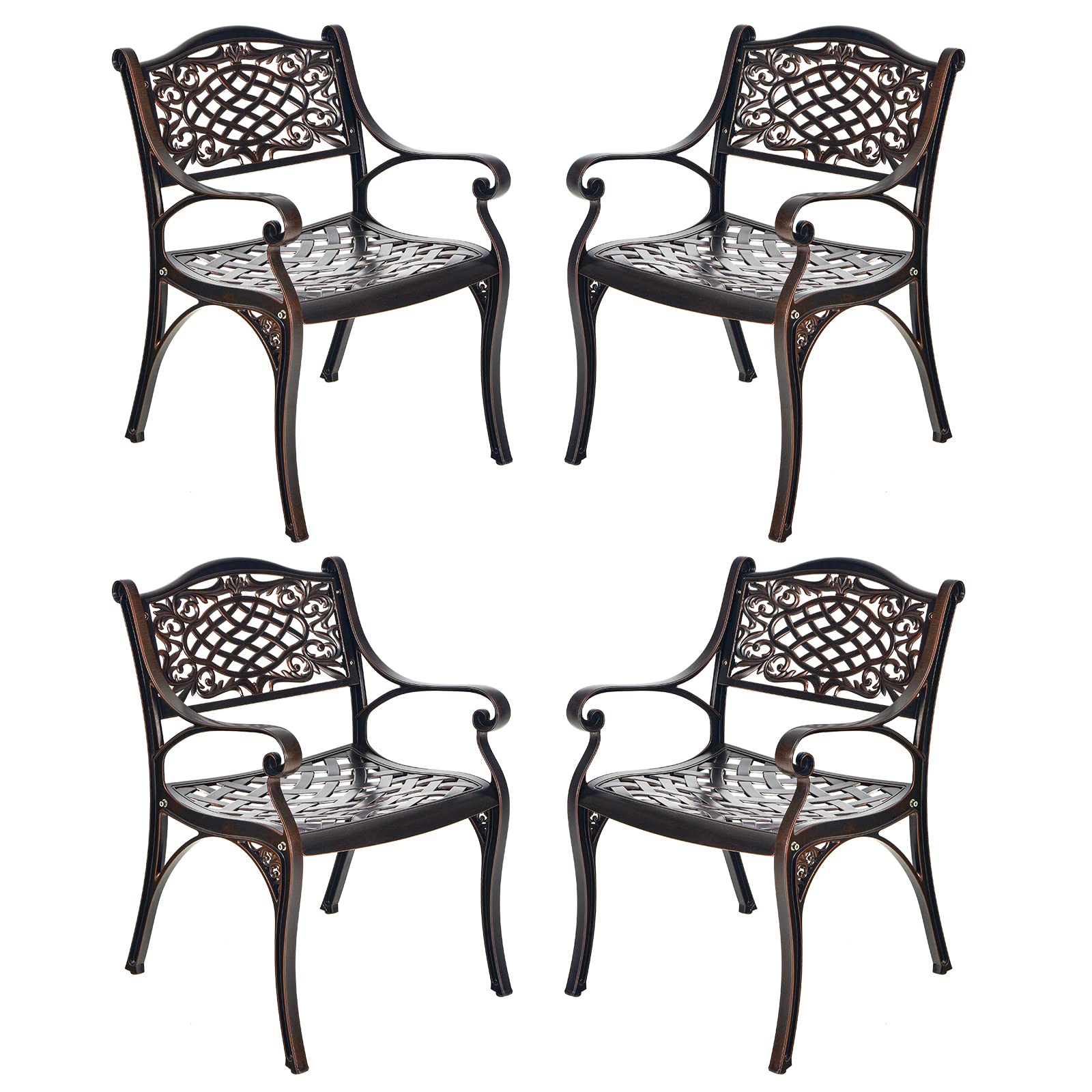Giantex Patio Chairs, Outdoor Armchairs for Garden Deck Backyard Poolside
