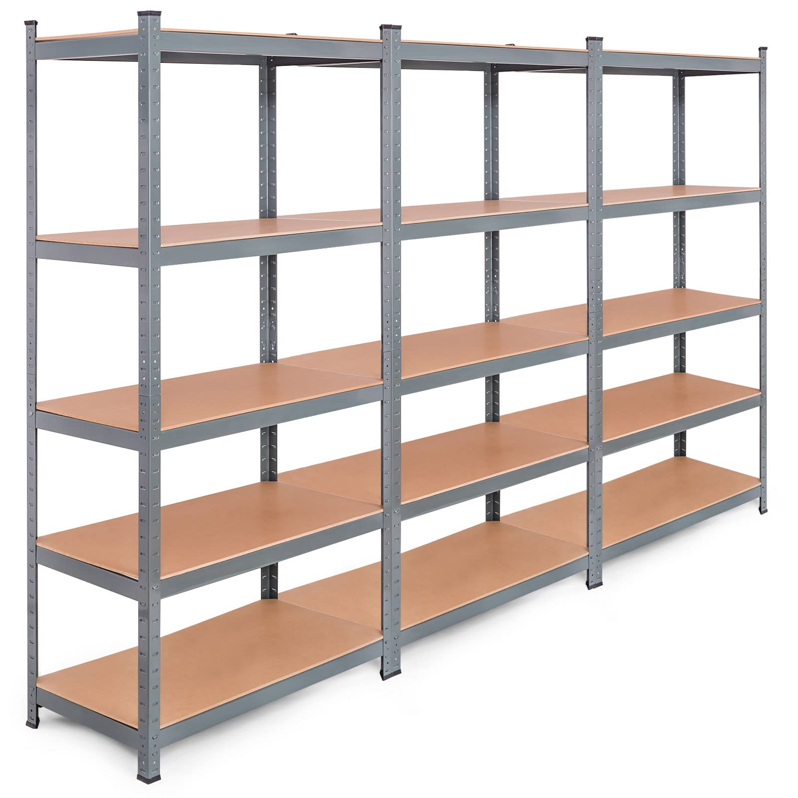 Storage Shelving Rack Utility Shelf 5-Tier | Heavy Duty 2750LBS Garage Shelves Shelving