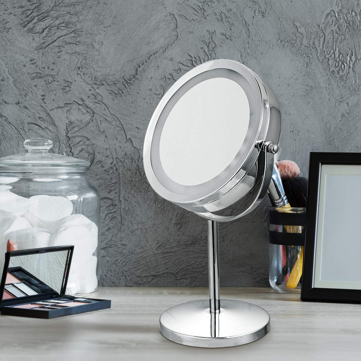 Giantex LED Lighted Makeup Mirror 5X Magnifying