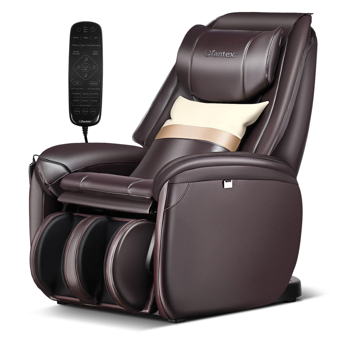 Giantex Full Body Massage Chair - Zero Gravity SL Track Electric Recliner with Reversible Footrest