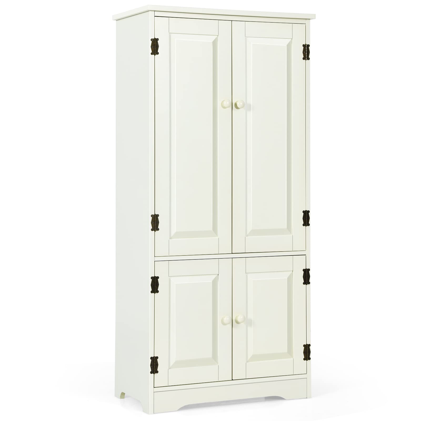 Kitchen Pantry Storage Cabinet, Wood Cupboard Organizer