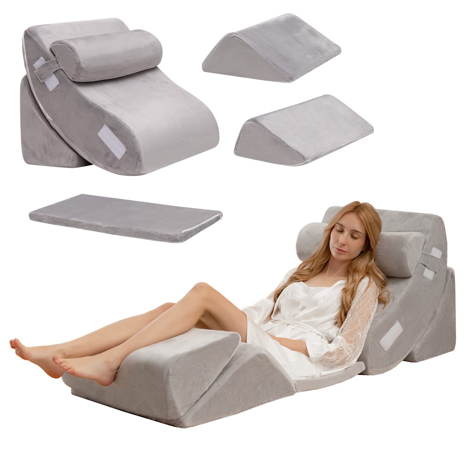 6PCS Orthopedic Bed Wedge Pillow Set - Giantex