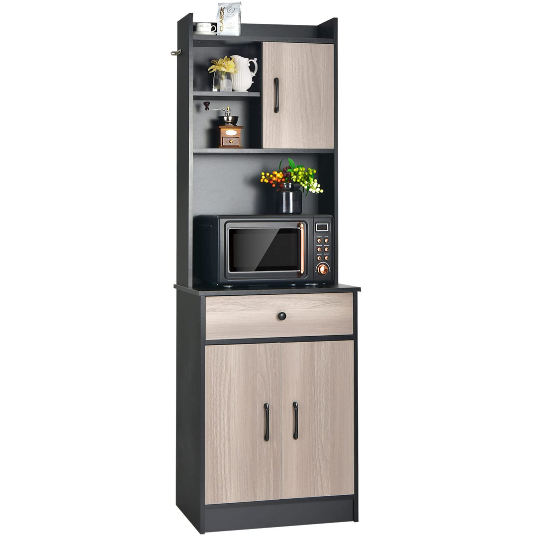 Giantex Kitchen Sideboard, Tall Buffet Hutch Cabinet