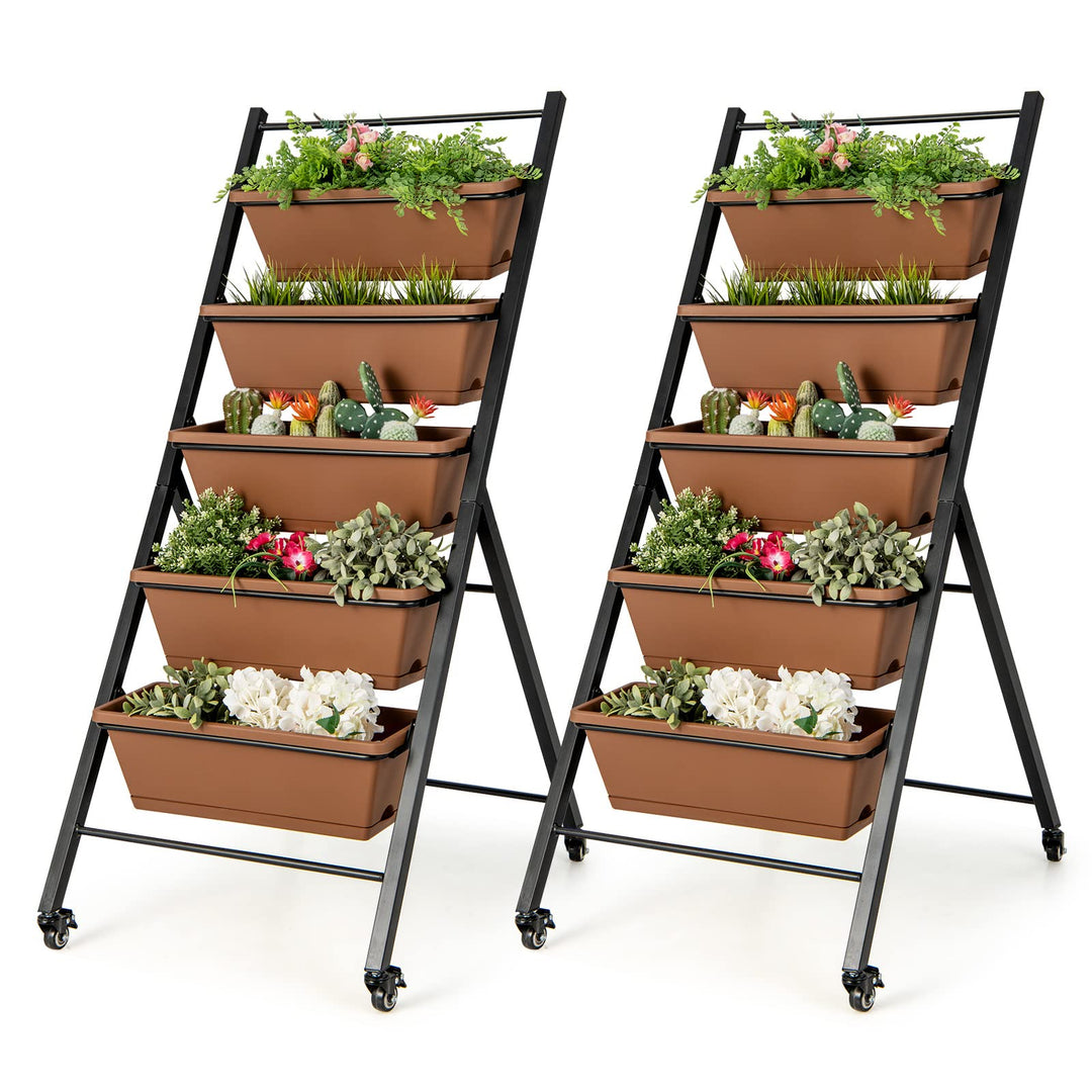 Giantex Vertical Planter Raised Bed on Wheels
