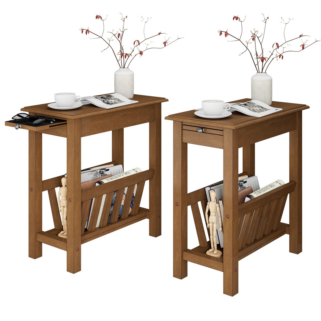 Giantex 2-Tier Narrow End Table