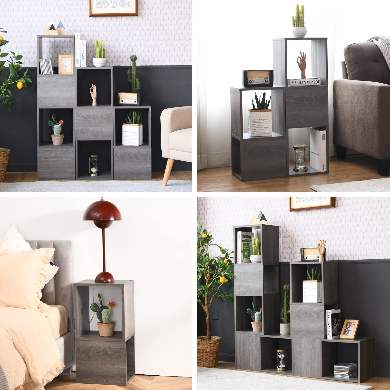 Giantex 9 Cube Storage Organizer, DIY Free Combination Bookcase
