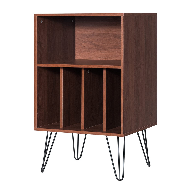 Giantex End Table Record Player Stand, Turntable Stand Record Storage Cabinet