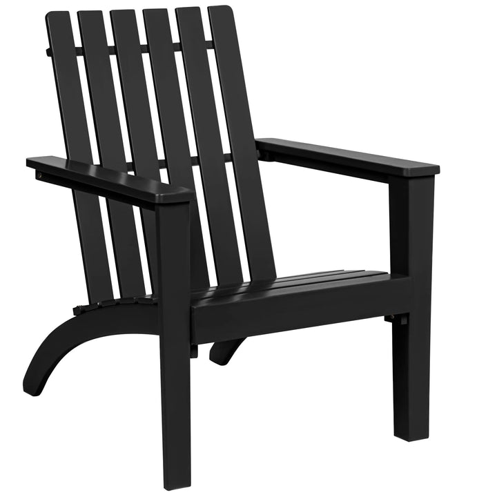 Giantex Wooden Adirondack Chair W/Ergonomic Design Outdoor Chair for Yard