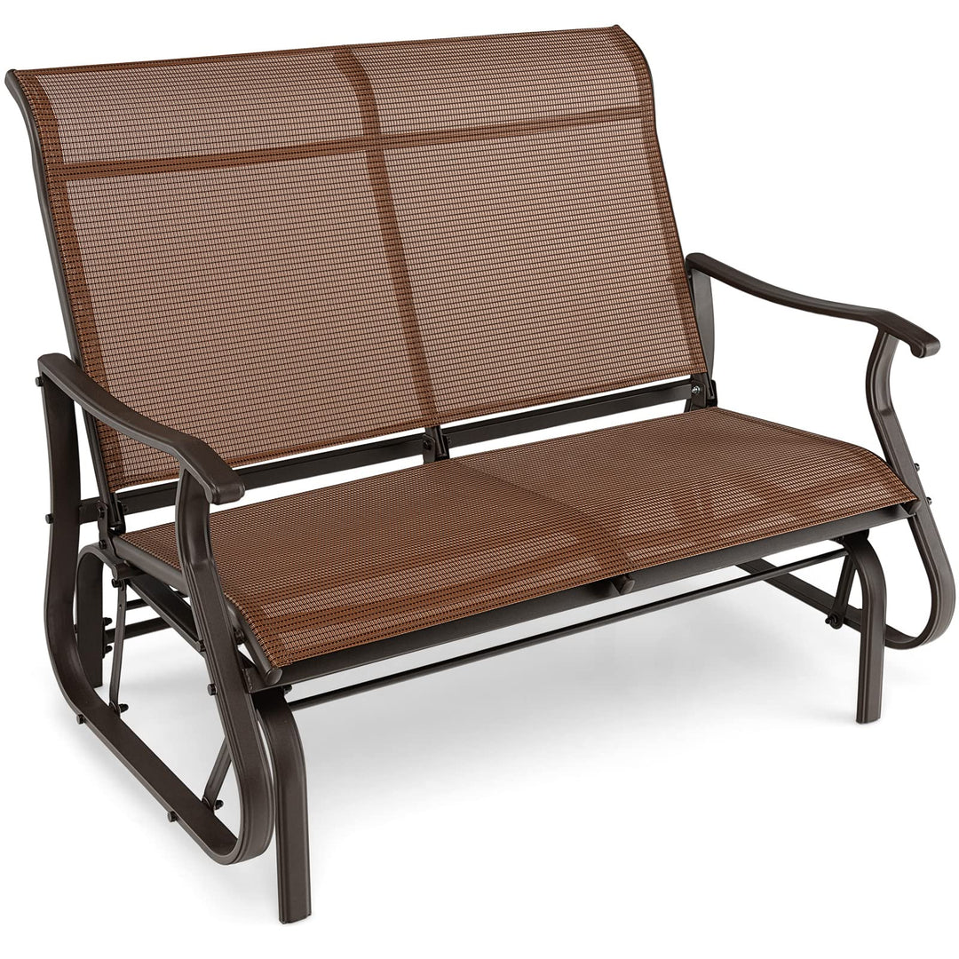 Giantex Outdoor Glider Bench Chair - Extra-Large 2 Person Loveseat
