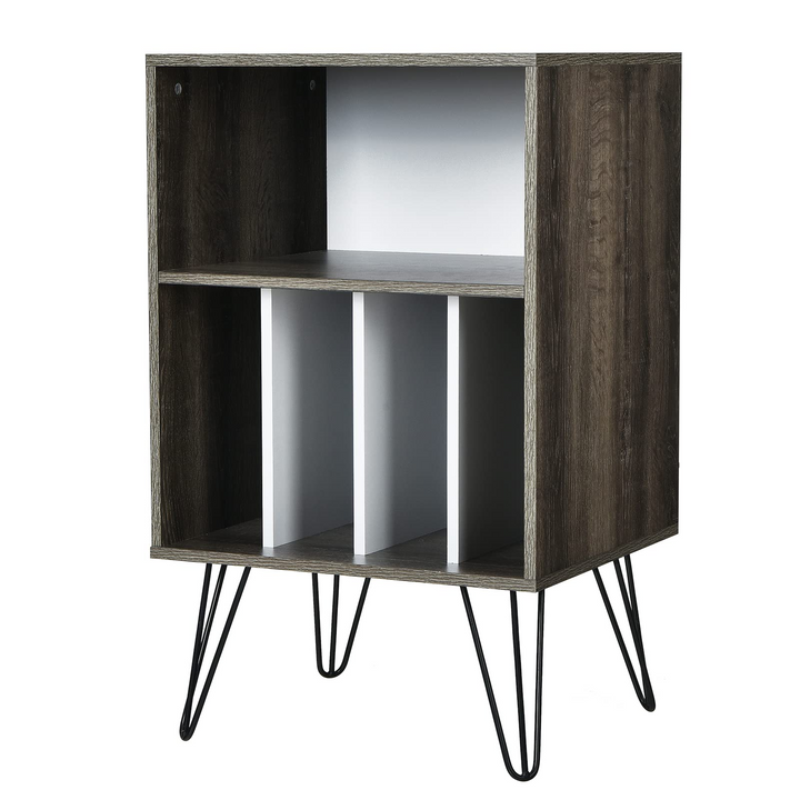 Giantex End Table Record Player Stand, Turntable Stand Record Storage Cabinet