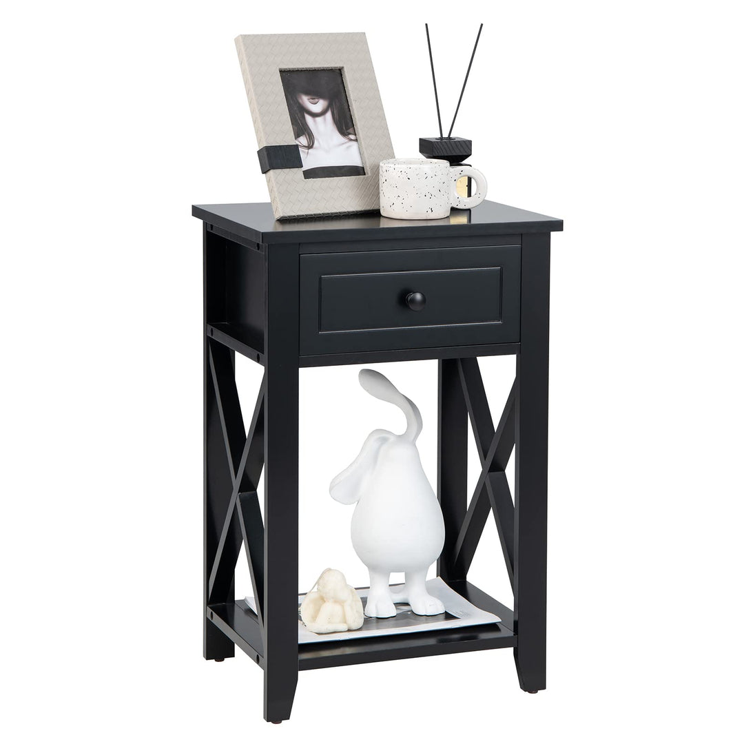 Giantex Modern X-Design Nightstand